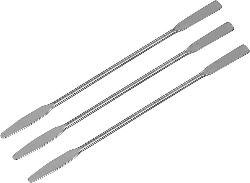 CHYDST 3 PCS Lab Spatula - Stainless Steel, Double-Ended, Semi-Micro Shovel with Tapered Arrow and Flat Ends - Image 1